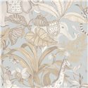 Cristiana Masi|Papier Peint pour enfants jungle tropicale bleu grisâtre|Enfants