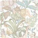 Cristiana Masi|Soft multicolored tropical jungle children's wallpaper|Children's