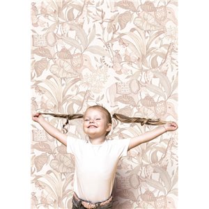 Cristiana Masi|Papier Peint pour enfants, animaux de la forêt bleu-vert|Enfants 2