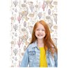 Cristiana Masi|Papier Peint enfant lama cactus Blanc chaud|Enfants