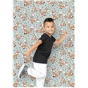 Cristiana Masi|Papier Peint enfant renards fond bleu clair|Enfants