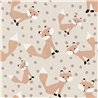 Cristiana Masi|Papier Peint enfant renards fond beige naturel|Enfants