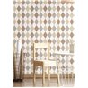 Cristiana Masi|Wallpaper children's warm brown diamonds|Youth Style
