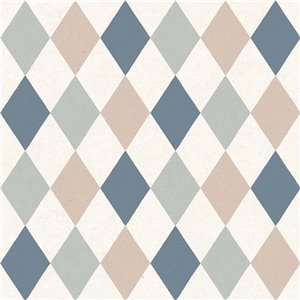 As Creation|Retros wallpaper turquoise with geometric ovals|Youth Style