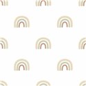 Cristiana Masi|Tapete Kinder Regenbogen in sanftem Beige|Kindertapete