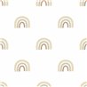 Cristiana Masi|Soft beige rainbow children's wallpaper|Children's