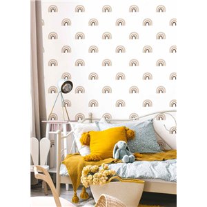 Cristiana Masi|Wallpaper children's polka dots in Toasted Brown|Children's 2