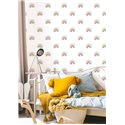 Cristiana Masi|Papier Peint pour enfant arc-en-ciel Marron pastel|Enfants
