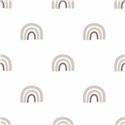Cristiana Masi|Wallpaper children's rainbow in lilac gray|Children's
