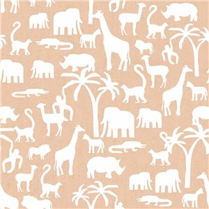 Cristiana Masi|Wallpaper children's wallpaper with bunnies outlined in soft sand|Children's