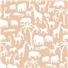 Cristiana Masi|Papier Peint pour enfants silhouettes d'animaux Marron clair|Enfants