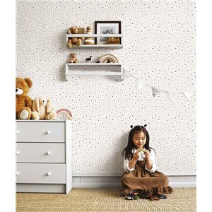 Casadeco|Kids wallpaper Toile de Jouy cottages white and red|Children's 2