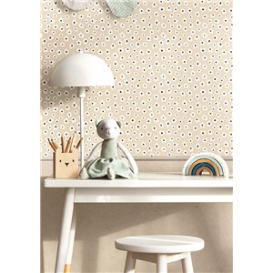 Cristiana Masi|Papier Peint enfant avec des petits lapins dessinés en vert sauge|Enfants 2