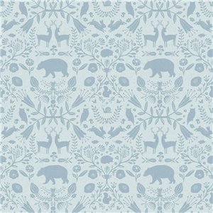 Cristiana Masi|Papier Peint enfant renards fond bleu clair|Enfants