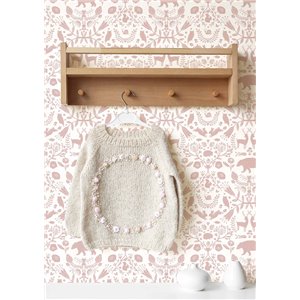Cristiana Masi|Decorative little animal children's wallpaper in dusty pink|Children's