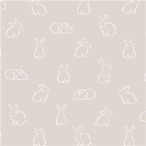 Caselio|Papier peint enfant jungle tropicale blanche|Enfants