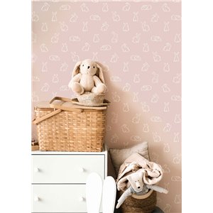 As Creation|Wallpaper for children with grey and white stripes|Children's 2