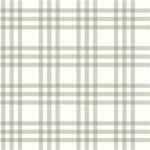 Caselio|Papier peint tartan bleu à effet textile|Carreaux