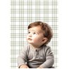 Cristiana Masi|Child's wallpaper with Scottish plaid in sage green|Children's