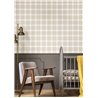 Cristiana Masi|Wallpaper children's Scottish plaid in light beige|Children's