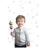 Cristiana Masi|Tapete für Kinder mit kleinen Sternen in Blau und Beige|Kindertapete