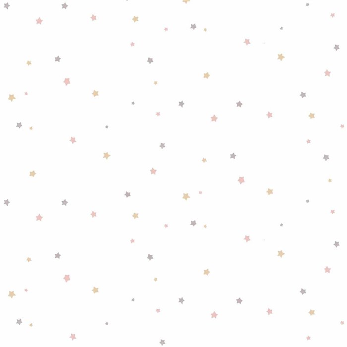 Cristiana Masi|Papel pintado infantil estrellitas en rosa y topo|Infantil