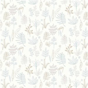 Casadeco|Kids wallpaper white and beige jungle with animals|Children's