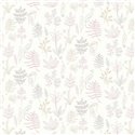 Cristiana Masi|Wallpaper for children with drawn leaves in pink and gray|Children's