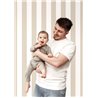Cristiana Masi|Wallpaper children's wallpaper with wide stripes in toasted beige|Children's