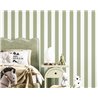 Cristiana Masi|Papel pintado infantil rayas anchas en verde salvia|Infantil