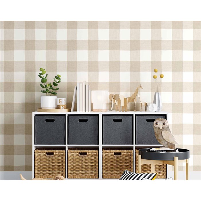 Cristiana Masi|Wallpaper for children with large squares in sky blue|Children's