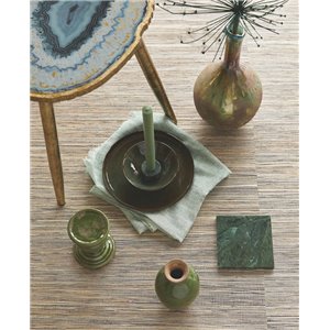 Casamance|Wandverkleidung Mosaik Palmen aus Raffia natur weiß beige|Wandverkleidungen 2