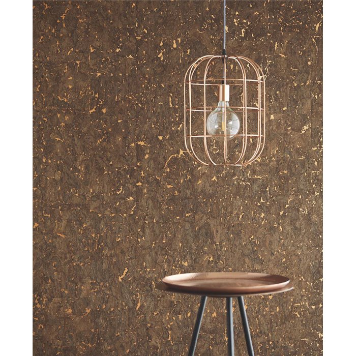 Revestimiento pared corcho corteza árbol con textura brillante - Eijffinger Natural Wallcoverings 389516