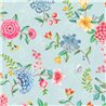 Pip Studio|Papier peint floral romantique bleu ciel et multicolore|Romantique