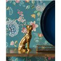 Pip Studio|Papier peint floral aux couleurs vives sur fond turquoise|Papier Peint