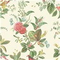 Pip Studio|Papier peint romantique blanc avec oiseaux et fleurs|Papier Peint