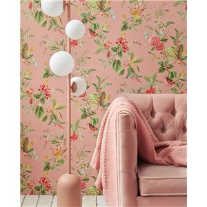 Pip Studio|Romantic yellow floral wallpaper with birds|Rustic 2