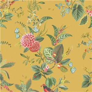 As Creation|Wallpaper floral with red roses and tulips|Vintage Flowers