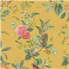 Pip Studio|Romantic yellow floral wallpaper with birds|Rustic