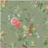 Pip Studio|Fröhliche Blumentapete mit Vögelchen|Tapeten