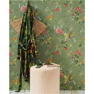 Elitis|Papier peint vinyle imitation raphia couleur cuivre|Papier Peint 2