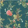 Pip Studio|Blaue und mehrfarbige Blumentapete im romantischen Stil|Tapeten
