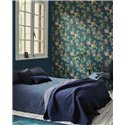 Pip Studio|Blaue und mehrfarbige Blumentapete im romantischen Stil|Tapeten
