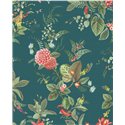 Pip Studio|Blaue und mehrfarbige Blumentapete im romantischen Stil|Tapeten
