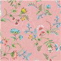 Pip Studio|Papier peint romantique rose avec fleurs multicolores|Romantique