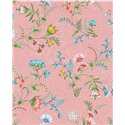 Pip Studio|Papier peint romantique rose avec fleurs multicolores|Romantique
