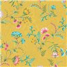 Pip Studio|Romantische gelbe Tapete mit bunten Blumen|Tapeten