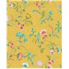 Pip Studio|Romantische gelbe Tapete mit bunten Blumen|Tapeten