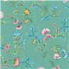 Pip Studio|Papier peint vert avec fleurs multicolores romantiques|Papier Peint