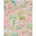 Pip Studio|Papier peint romantique fleurs et oiseaux exotiques roses|Romantique
